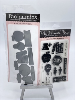 MFT Die-Namics Stanz & Stempel Set - School Days